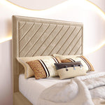 Oxford Kids Upholstered Ottoman Bed - Mink Plush Velvet