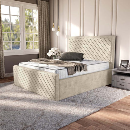 Oxford Upholstered Bed - Almond Coniston