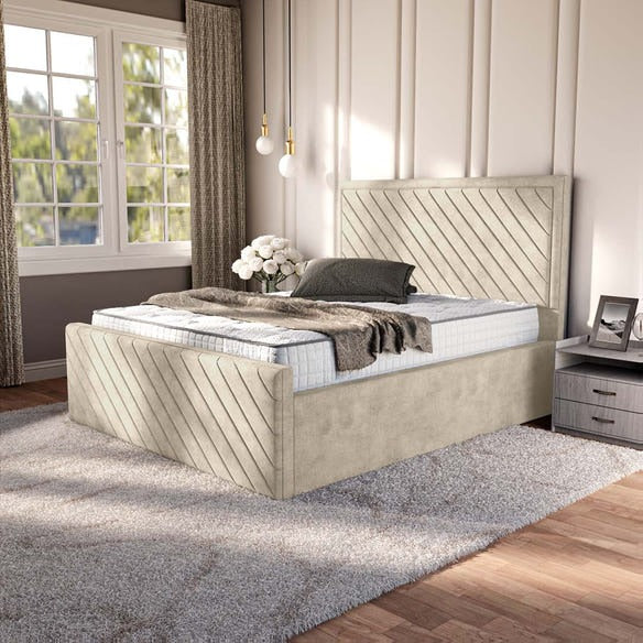 Oxford Upholstered Bed - Almond Coniston