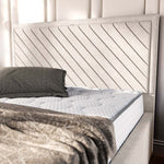 Oxford Upholstered Bed - Cream Naples