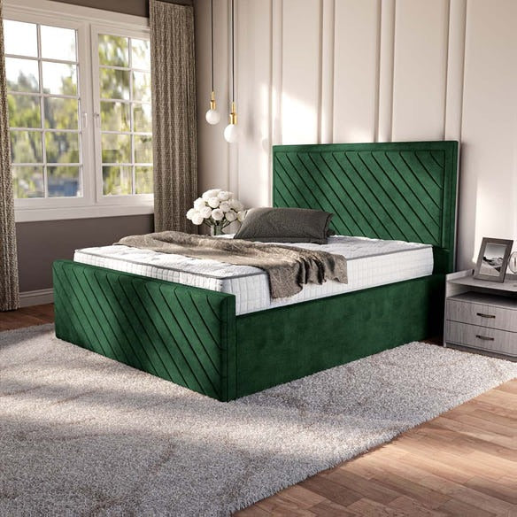 Oxford Upholstered Bed - Emerald Coniston