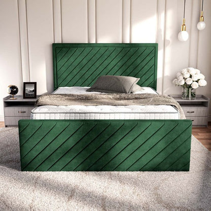 Oxford Upholstered Bed - Emerald Coniston