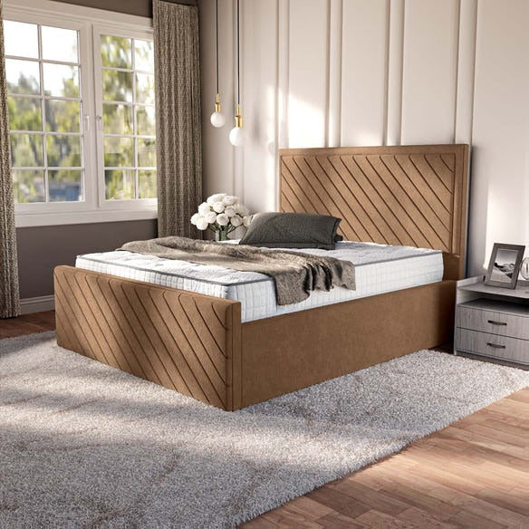 Oxford Upholstered Bed - Mink Naples