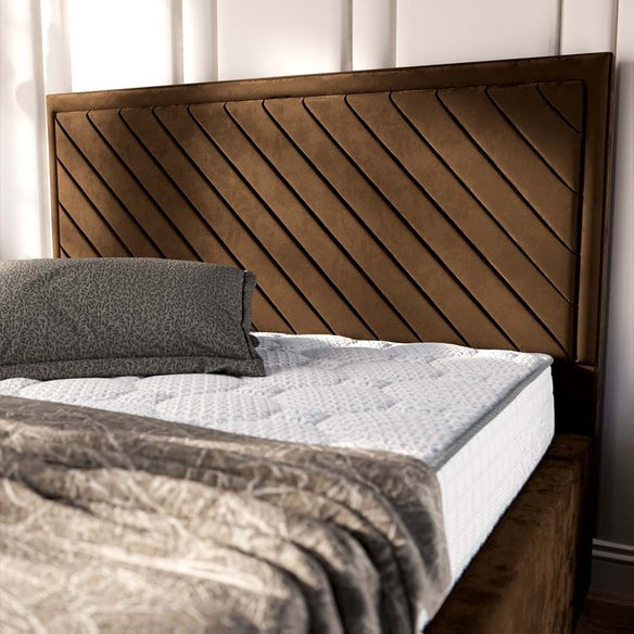 Oxford Upholstered Bed - Mocca Plush Velvet