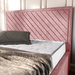Oxford Upholstered Bed - Pink Coniston