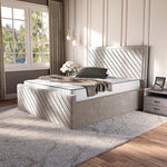 Oxford Upholstered Bed - Seal Grey Naples