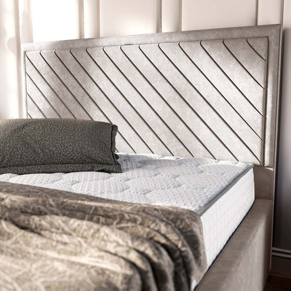 Oxford Upholstered Bed - Seal Grey Naples