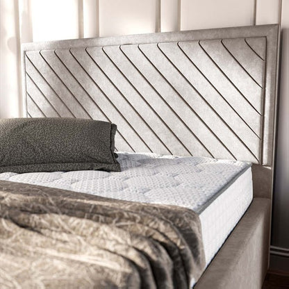 Oxford Upholstered Bed - Seal Grey Naples