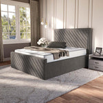 Oxford Upholstered Bed - Slate Grey Naples