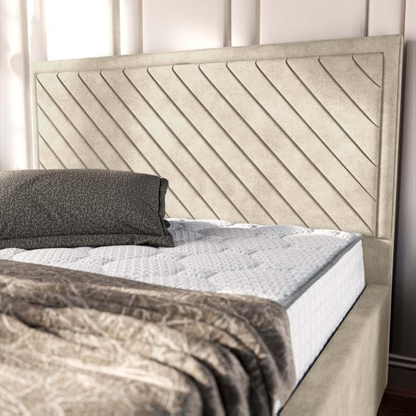 Oxford Upholstered Ottoman Bed - Almond Coniston