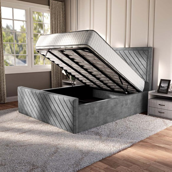 Oxford Upholstered Ottoman Bed - Armour Coniston