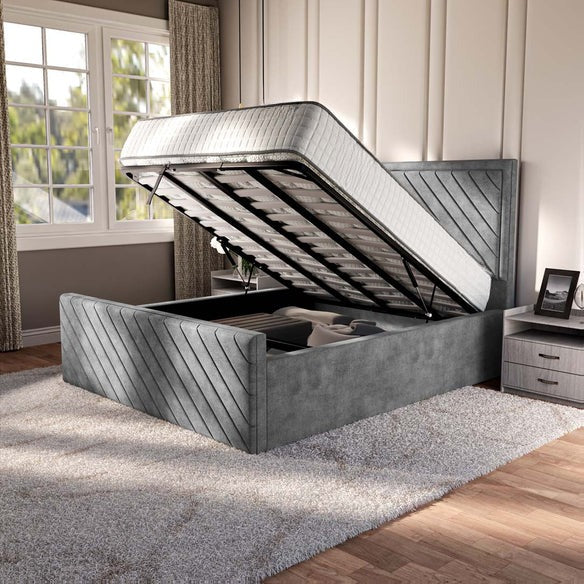 Oxford Upholstered Ottoman Bed - Armour Coniston