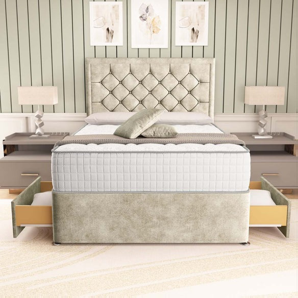 Panama Divan Bed - Almond Coniston