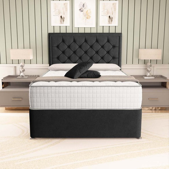 Panama Divan Bed - Black Naples