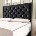 Panama Divan Bed - Black Plush Velvet