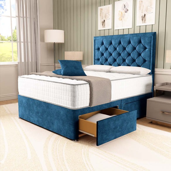 Panama Divan Bed - Blue Coniston