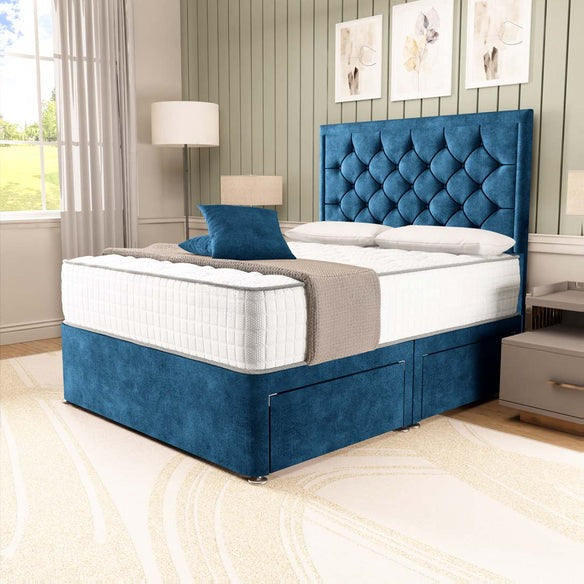 Panama Divan Bed - Blue Coniston
