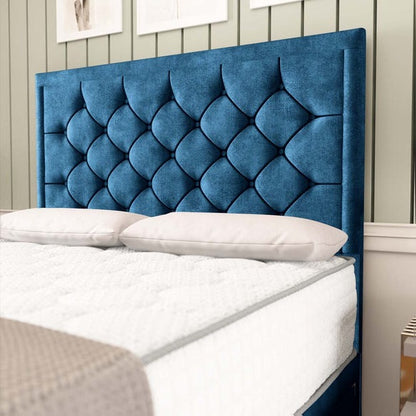 Panama Divan Bed - Blue Coniston