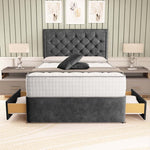 Panama Divan Bed - Charcoal Coniston