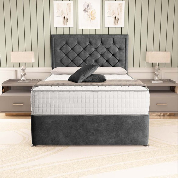 Panama Divan Bed - Charcoal Coniston