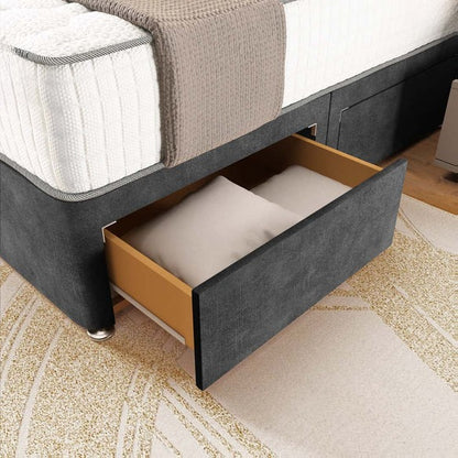 Panama Divan Bed - Charcoal Coniston