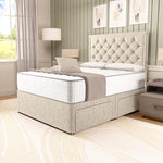 Panama Divan Bed - Cream Chenille