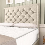Panama Divan Bed - Cream Chenille