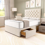 Panama Divan Bed - Cream Naples