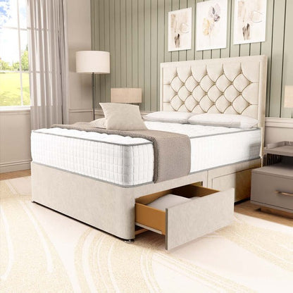 Panama Divan Bed - Cream Naples