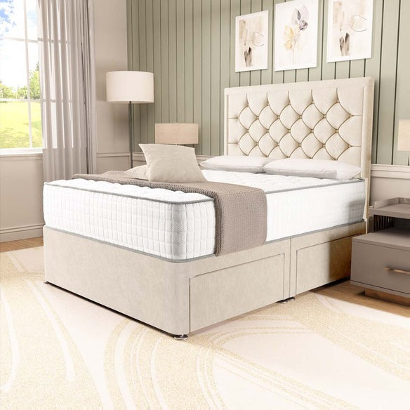 Panama Divan Bed - Cream Naples