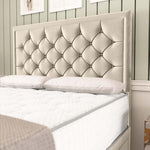 Panama Divan Bed - Cream Plush Velvet