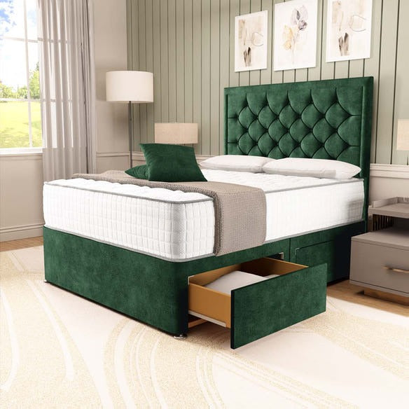 Panama Divan Bed - Emerald Coniston