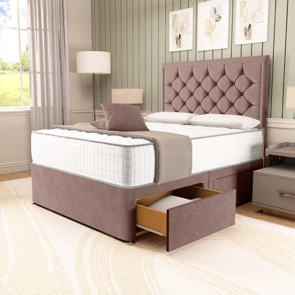 Panama Divan Bed - Mauve Naples