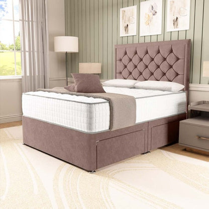 Panama Divan Bed - Mauve Naples