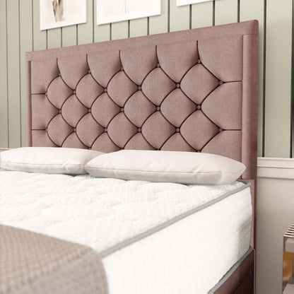Panama Divan Bed - Mauve Naples