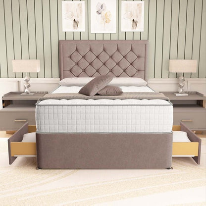 Panama Divan Bed - Mauve Naples