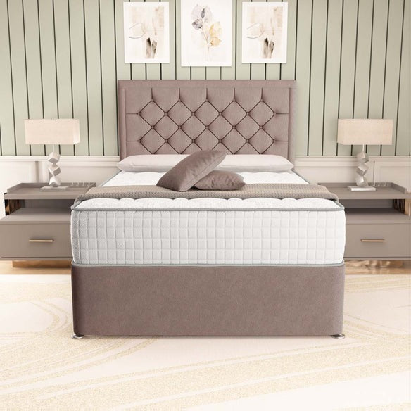 Panama Divan Bed - Mauve Naples