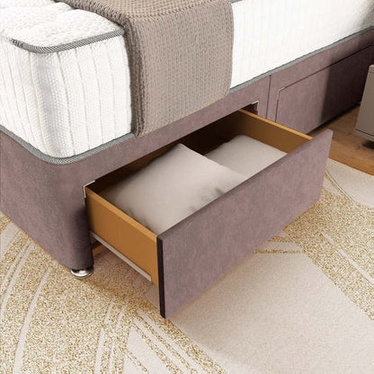 Panama Divan Bed - Mauve Naples