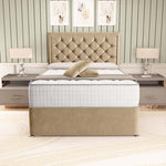Panama Divan Bed - Mink Plush Velvet