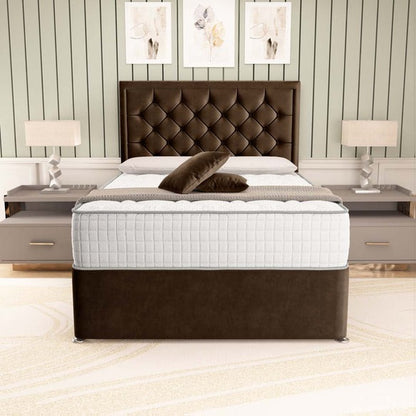 Panama Divan Bed - Mocca Plush Velvet