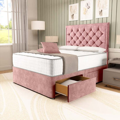 Panama Divan Bed - Pink Coniston