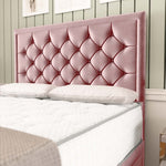 Panama Divan Bed - Pink Plush Velvet
