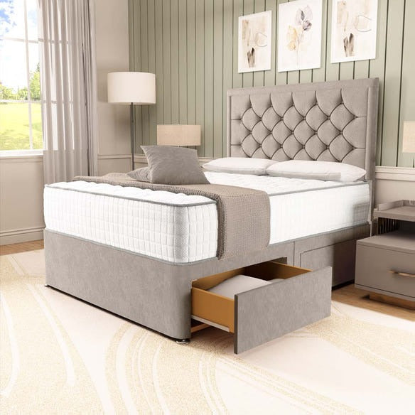 Panama Divan Bed - Seal Grey Naples
