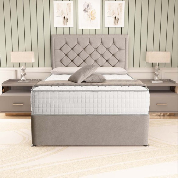 Panama Divan Bed - Seal Grey Naples