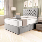 Panama Divan Bed - Silver Linoso
