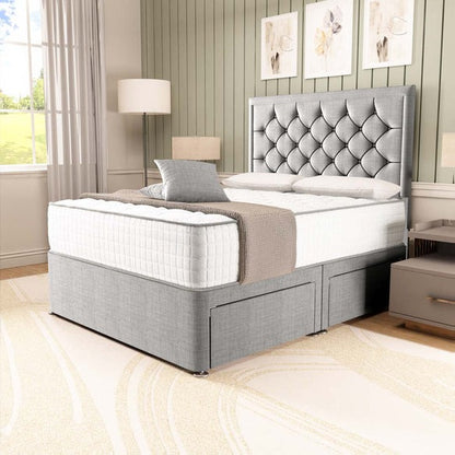 Panama Divan Bed - Silver Linoso