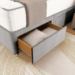 Panama Divan Bed - Silver Linoso