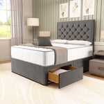 Panama Divan Bed - Slate Grey Naples