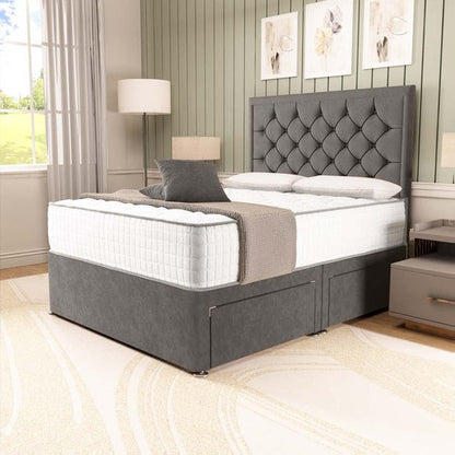 Panama Divan Bed - Slate Grey Naples