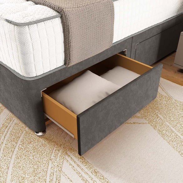 Panama Divan Bed - Slate Grey Naples